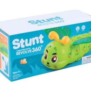 Omida interactiva cu lumini si muzica – Stunt Carpenterworm 360° cu senzor de obstacole, jucarie educativa pentru copii 3+