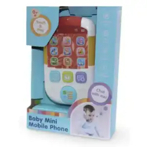 Telefon interactiv pentru bebelusi, Baby Mini Mobile Phone, cu sunete, lumini si activitati educative, 0 luni+