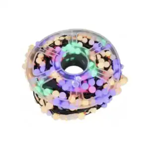 Instalatie luminoasa de Craciun, 100 m, 480 LED-uri multicolore, protectie IP44, cablu negru, pentru brad, casa si decoratiuni festive